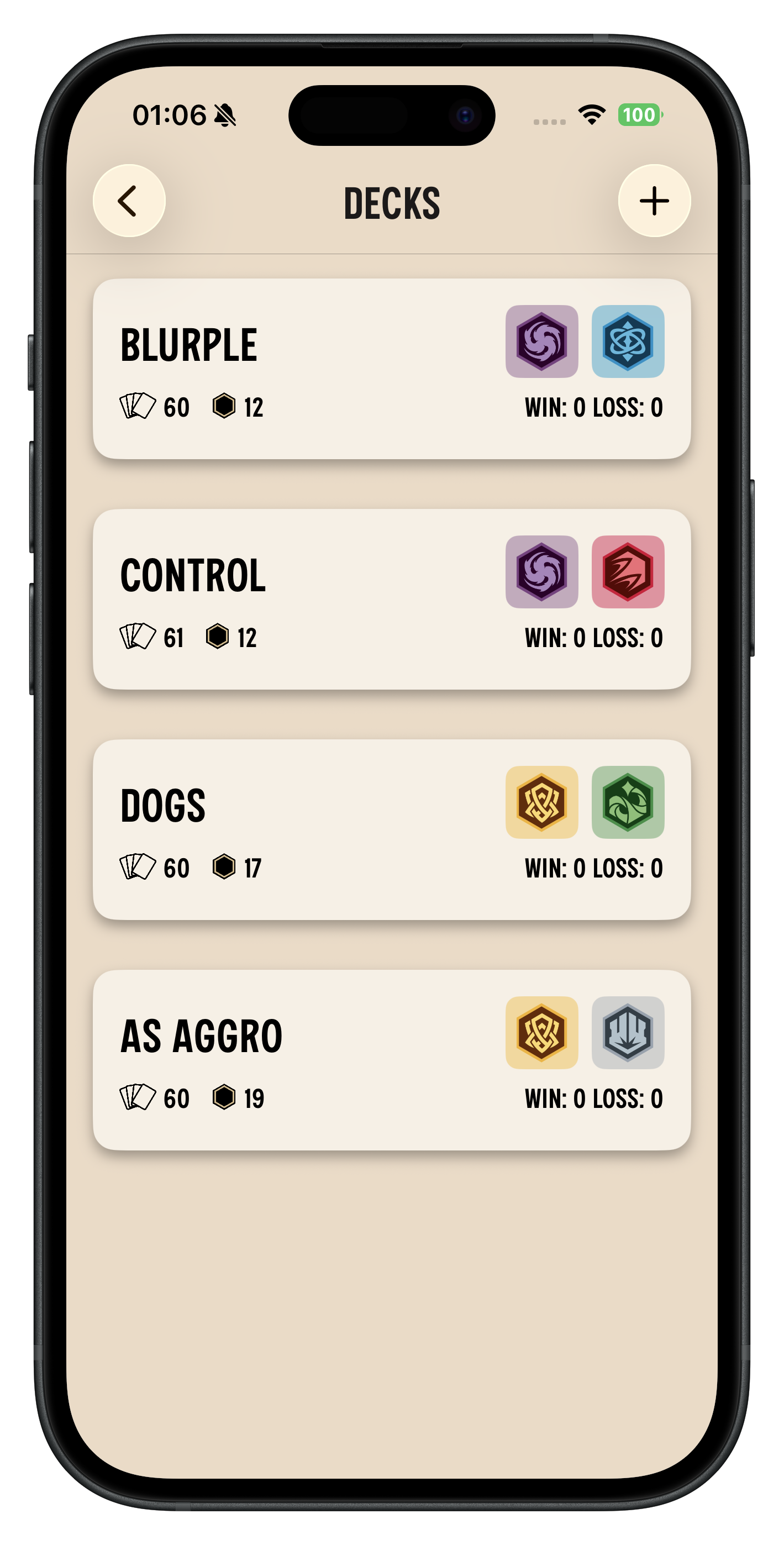 Deck builder preview